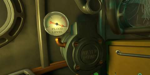 One of many gauges you'll have to monitor during an underwater escape.